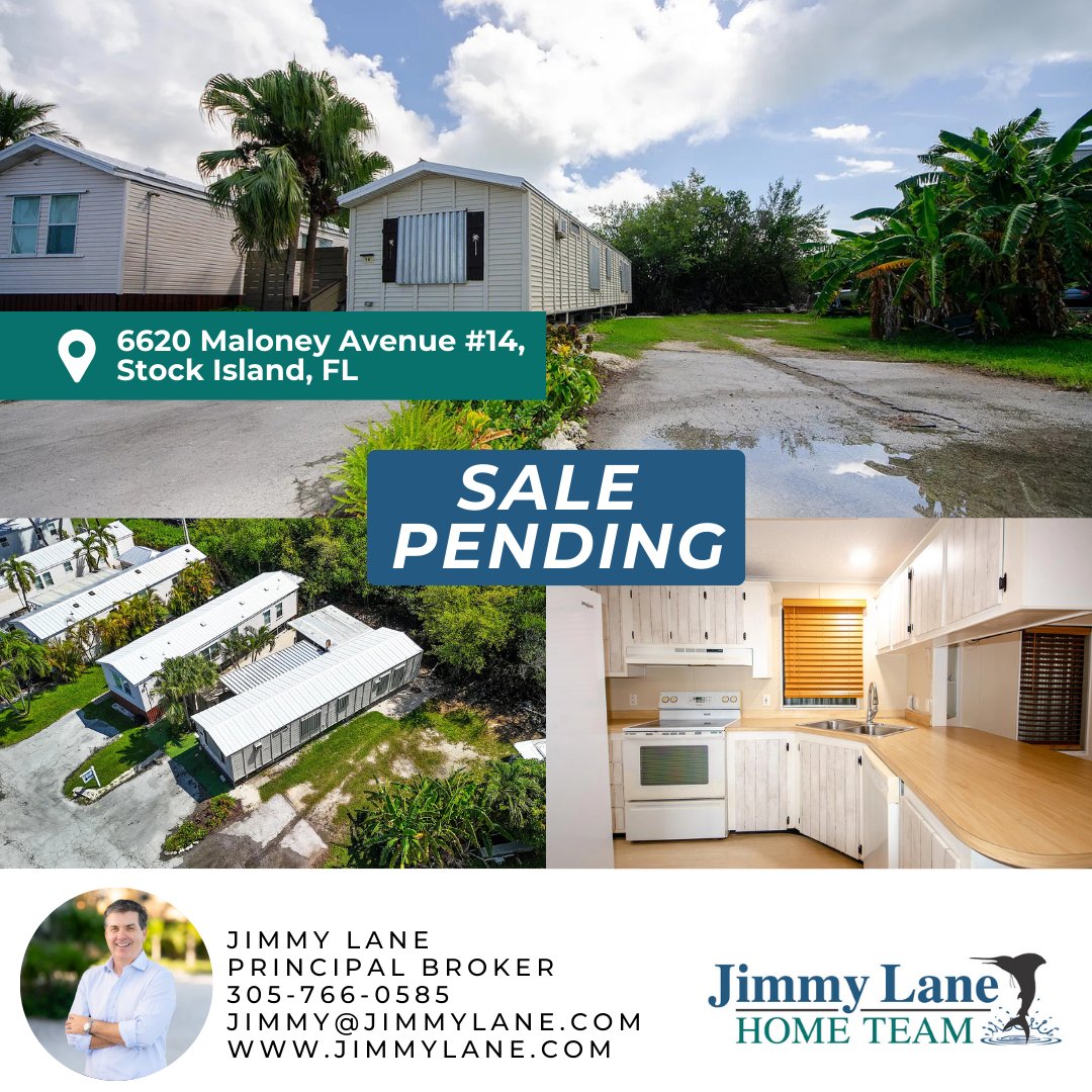 jimmyrlane's tweet image. Sale Pending in Stock Island 📷📷 Congratulations to our buyers on securing 6620 Maloney Avenue Lot 14, Stock Island, FL! Thank you to our buyers for trusting Island Life Realty Experts to help guide you home. 📷📷

#SalePending #StockIslandRealEstate #JimmyLaneHomeTeam