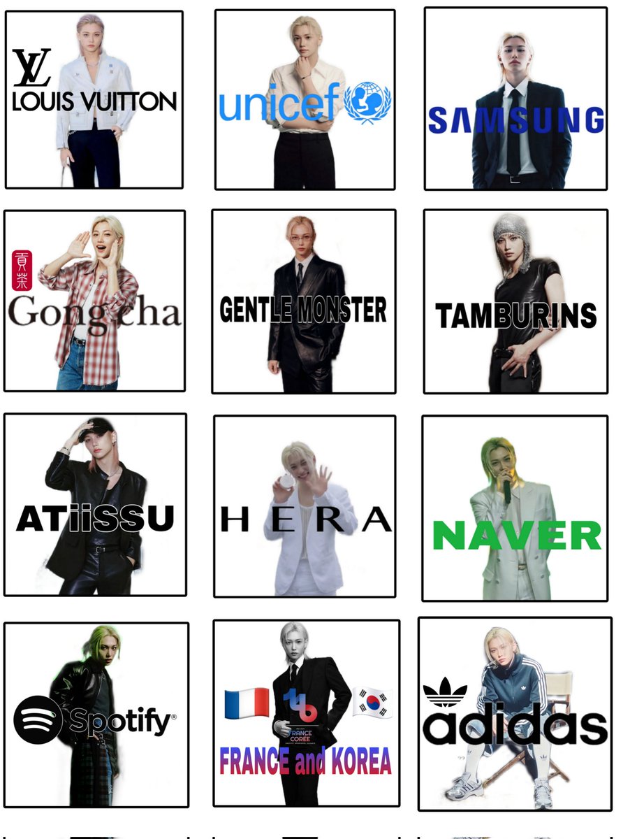 #FELIX’s Ambassadorships so far :

1-Louis Vuitton
2-UNICEF Korea Goodwill Ambassador
3-Samsung Galaxy S25 Edge
4-Gong Cha
5-GENTLE MONSTER
6-ATiiSSU
7-TAMBURINS
8-HERA
9-SPOTIFY x NAVER Partnership Campaign
10-Korea-France Diplomatic Relations Honorary Ambassador
11-Adidas