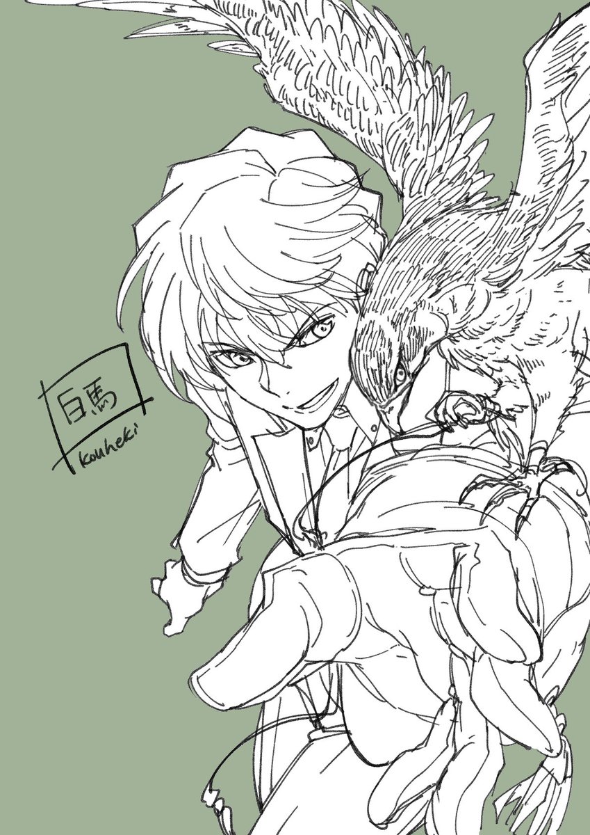 borokouhek's tweet photo. 以前描いた白馬を再掲 https://t.co/cgruxtrX4U