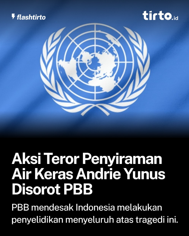 Lebih cepet respon PBB daripada presiden sendiri? piye jal...