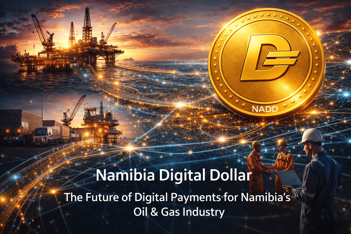 Namibia’s oil &amp; gas sector is expanding rapidly.

<a href="/naddtoken/">Namibia Digital Dollar</a> — NAD on-chain — could support faster local settlement, SME participation, transparent payment records, cross-border efficiency, and revenue repatriation for international operators.

nadd.io

#Namibia