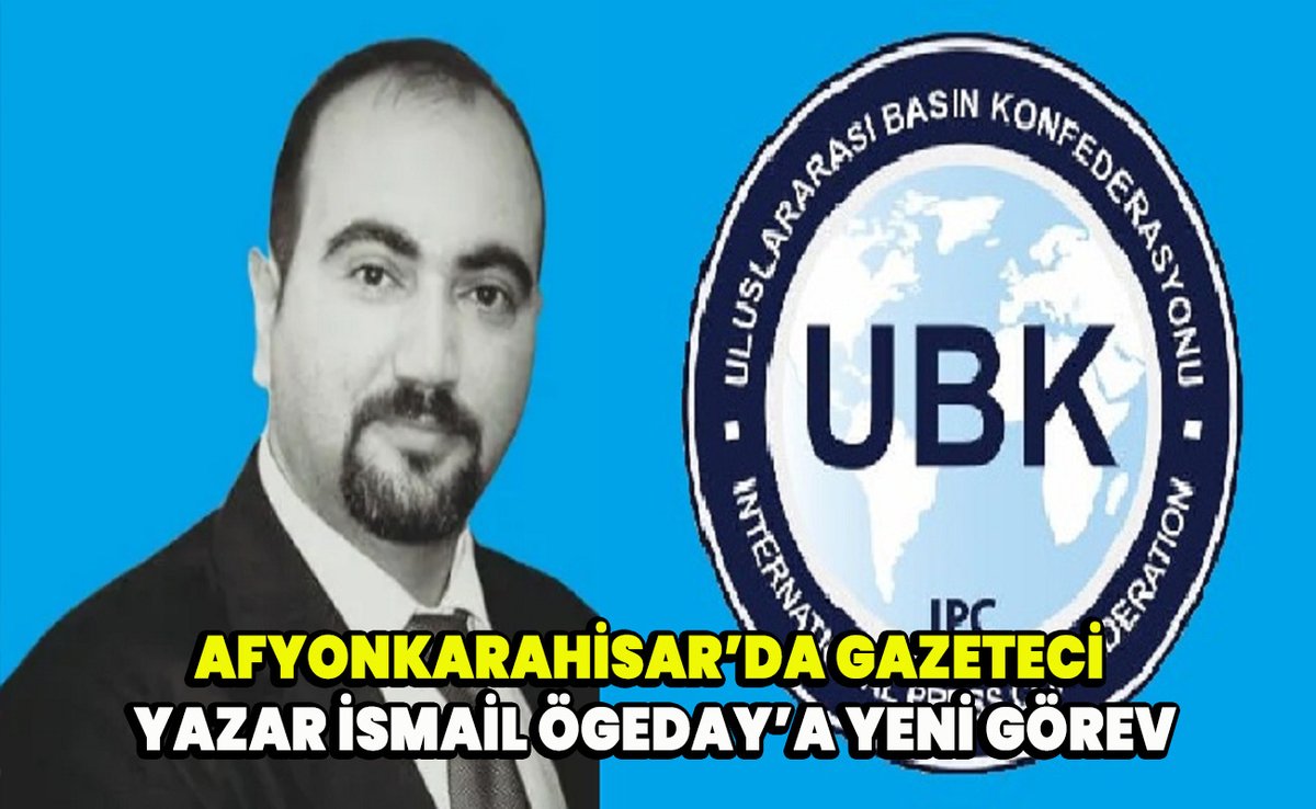 afyontime's tweet photo. Afyonkarahisar’da Gazeteci Yazar İsmail Ögeday’a Yeni Görev
https://t.co/hFI0GLAME1 https://t.co/xpnfeXUZil