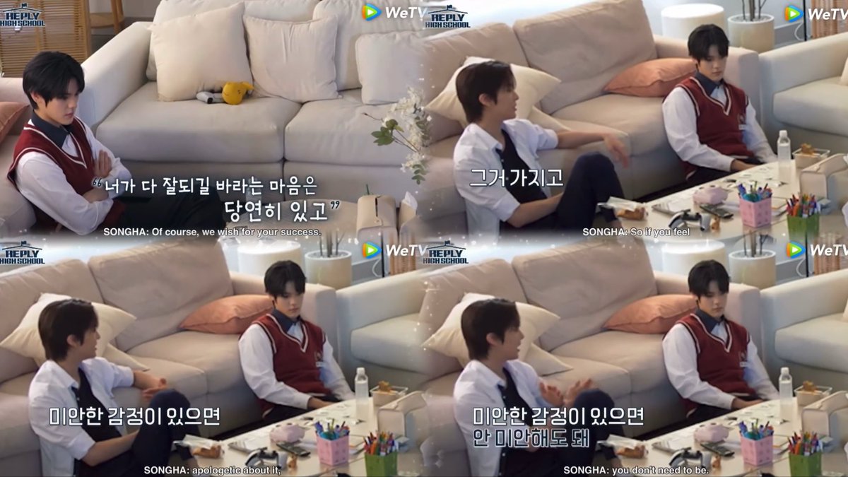 My most precious 04z, from the beginning until the end.

I was worried that Nick might feel guilty toward everyone. But I’m so grateful that Songha stayed by his side and reminded him softly: you don’t need to be sorry.

Among so many boys, how rare it is to find someone the same