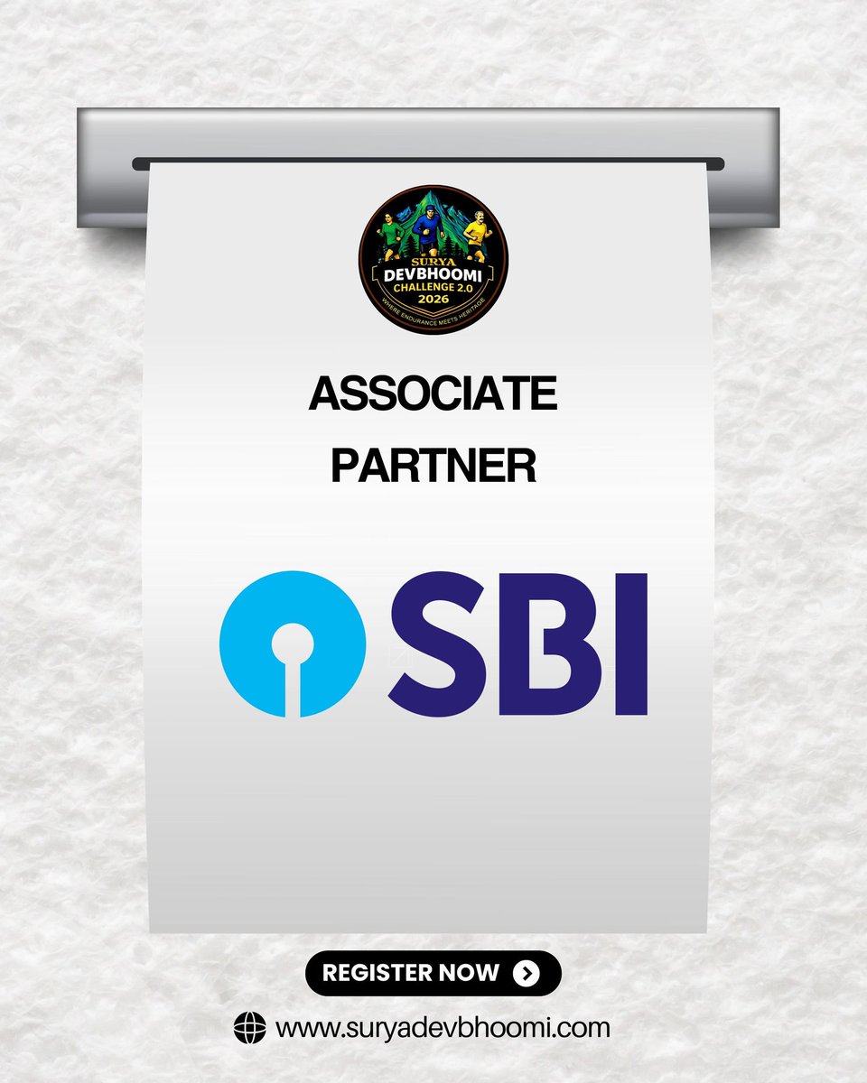 suryadevbhoomi's tweet photo. 🤝 Associate Partner – @theofficialsbi
We are proud to welcome @theofficialsbi as an Associate Partner for Surya Devbhoomi Challenge 2.0.
🔗 Register Now
https://t.co/FsZpmS9XWK

#SuryaDevbhoomiChallenge #SDC2026 #StateBankOfIndia #TheOfficialSBI #AssociatePartner https://t.co/gLTRc4W7ju