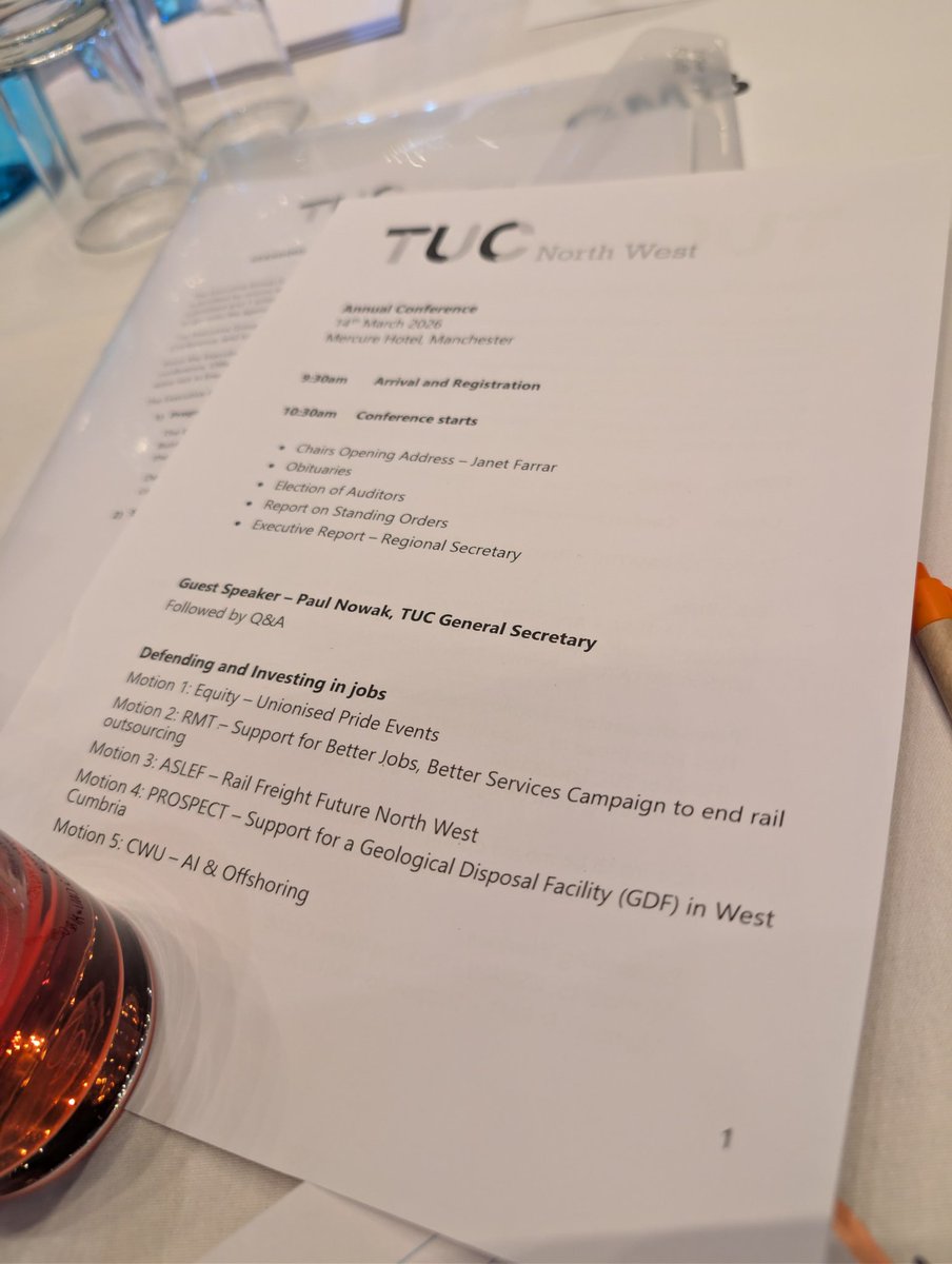 gmbbolton23's tweet photo. Listening to the opening address at #TUCNW26 - good to be reminded of the successes and challenges of the last year and to spend time with Joe and Kelvin #GMBfamily https://t.co/TIpwGcaNJ5