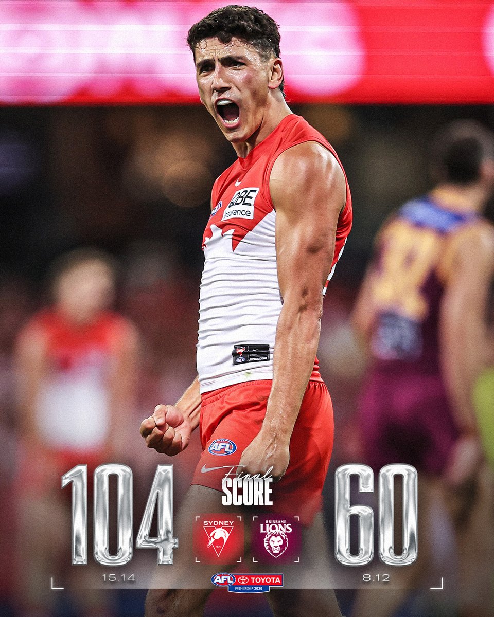 AFL's tweet photo. Scintillating Swans 🦢

#AFLSwansLions https://t.co/Laebe1yqvP