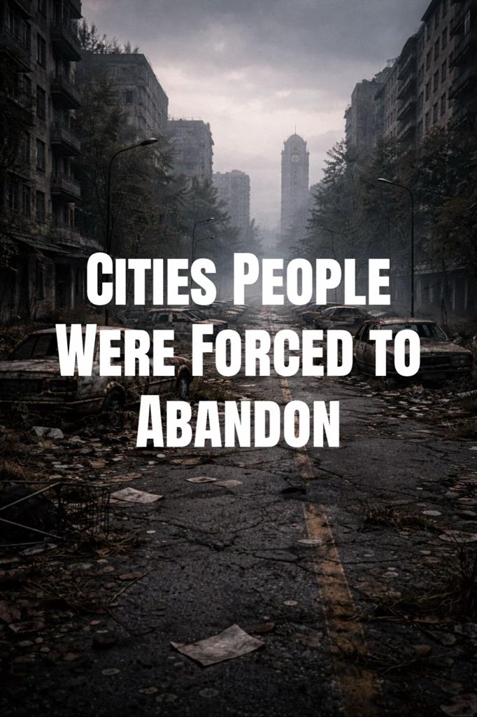 a thread of cities people were forced to abandon

they weren’t ancient cities, people lived normal lives there