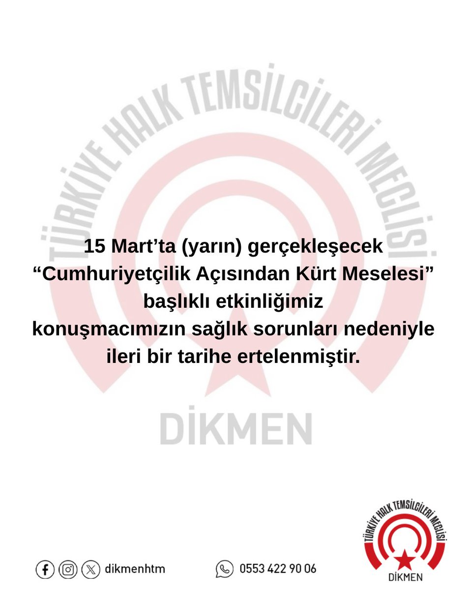 Dikmen Halk Temsilcileri Meclisi tweet media