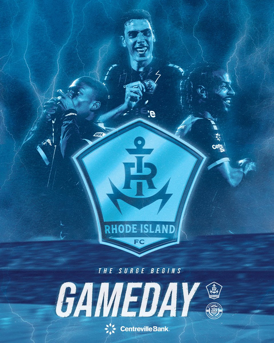 THE WAIT IS OVER. IT'S FINALLY GAME DAY!

🆚 Sporting Club Jacksonville
📍 Centreville Bank Stadium
🚙 Tailgate Lot (M7) opens at 1 p.m.
🚗 Parking lots open at 2 p.m.
🎟️ Gates open at 3 p.m.
⏰ 4 p.m. ET
📺 NESN, ESPN Select
📻 790 The Score
🤝 Centreville Bank
📓