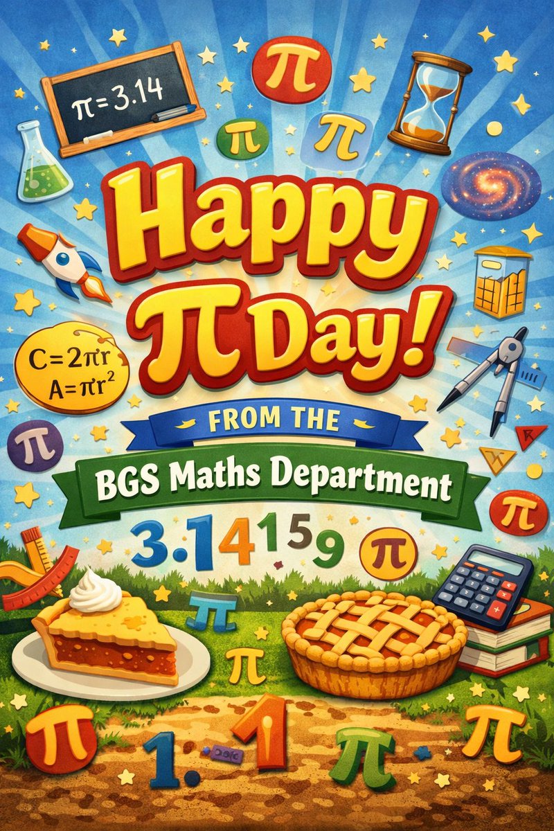 BGS_Maths's tweet photo. Happy Pi Day from everyone @BedfordGirlsSch https://t.co/ZYoop0S1aj