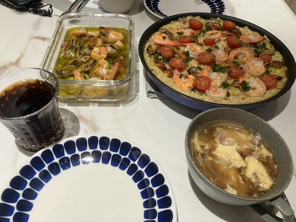 今日の晩御飯❣️スペイン料理❣️