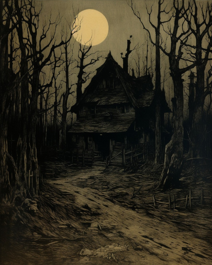 Night falls quickly out here. 
Image via instagram/neural.horror