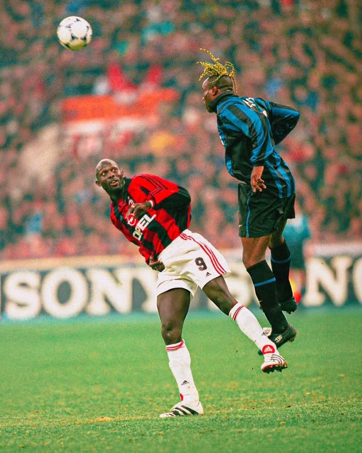 the49thstreet's tweet image. George Weah and Taribo West 🇳🇬🇱🇷