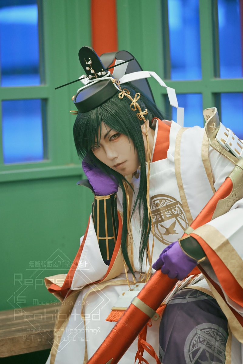 roro_cos's tweet photo. 【cosplay】
刀剣乱舞 太郎太刀 極

　　視線

photo
①@EN_EL15aさん
②@yuuki_clusterさん https://t.co/d8a6IGdVPB