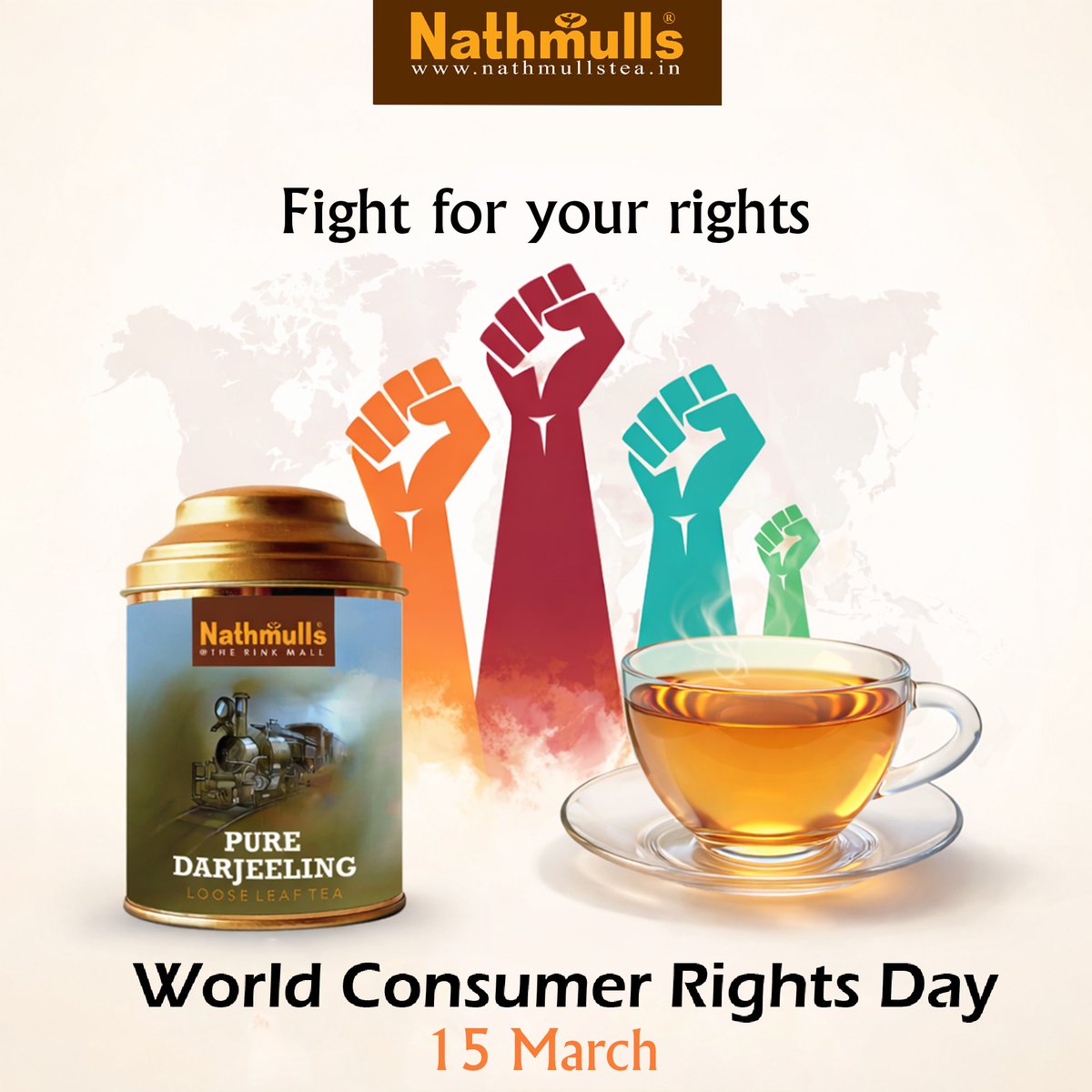 Sip with confidence this World Consumer Rights Day. Because every consumer deserves pure flavor, honest blends, and tea made with care.

<a href="/NathmullsTea/">Nathmulls Tea @ www.nathmullstea.in</a> #nathmullstea #teatimes #tealover #consumerright