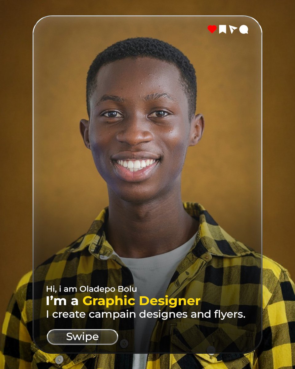 d_Crea8ive_guy's tweet photo. A little Introduction, 
Hi I am Oladepo Bolu a creative campaign and flyer designer,

Consider me your brand new secret weapon. https://t.co/RuBYQs39L9