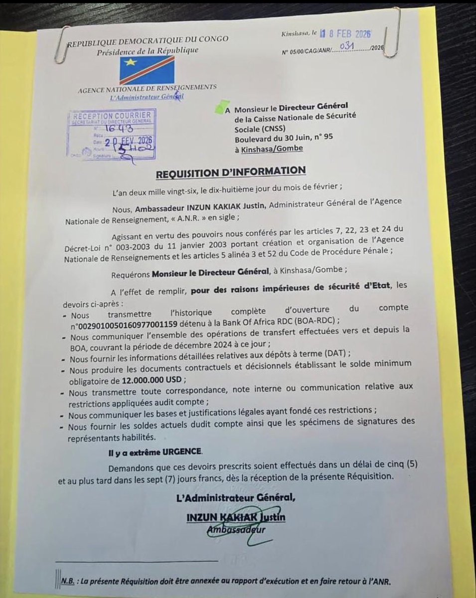 molobeliyapeupl's tweet image. 🔴 #RDC #Détournement #Cnss Charles Mudiayi aux arrêts