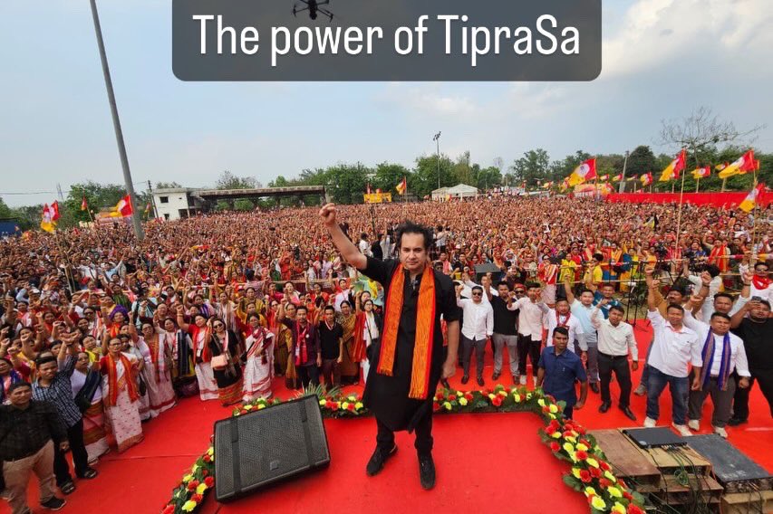 Today at khumulwng,tripura. The power and unity of Tiprasa