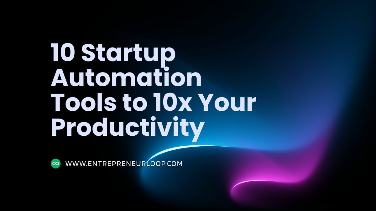 EntrepreneurLp's tweet photo. The AI-Powered Founder: 10 Startup Automation Tools to 10x Your Productivity
#StartupNews #Entrepreneur #Entrepreneurship #EntrepreneurLoop
https://t.co/xDFf53crxg https://t.co/wrDgYSF2DA