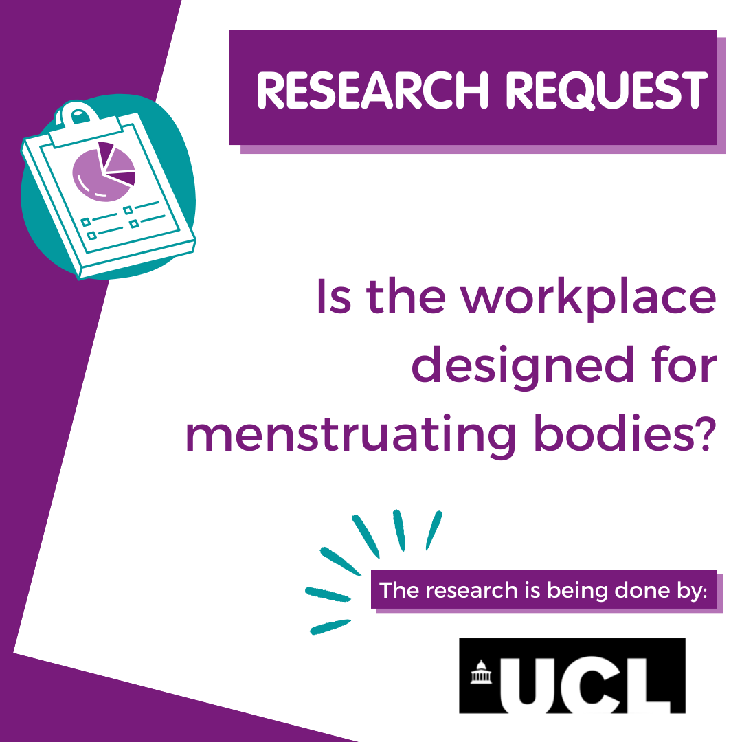 veritypcos's tweet image. 🟣 RESEARCH REQUEST 🟣

New research request, click the link with information to take part: linktr.ee/veritypcos

🟣UCL exploring menstrual health in the workplace 

#pcos #pcosresearch #PCOS #womenshealth