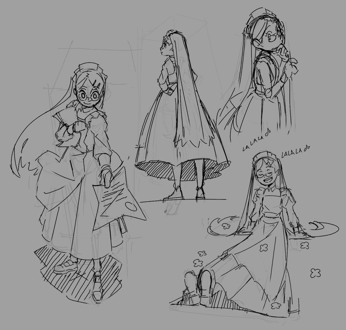 Maxxsel's tweet photo. Sketches 1-3 https://t.co/6xe3lCErSH