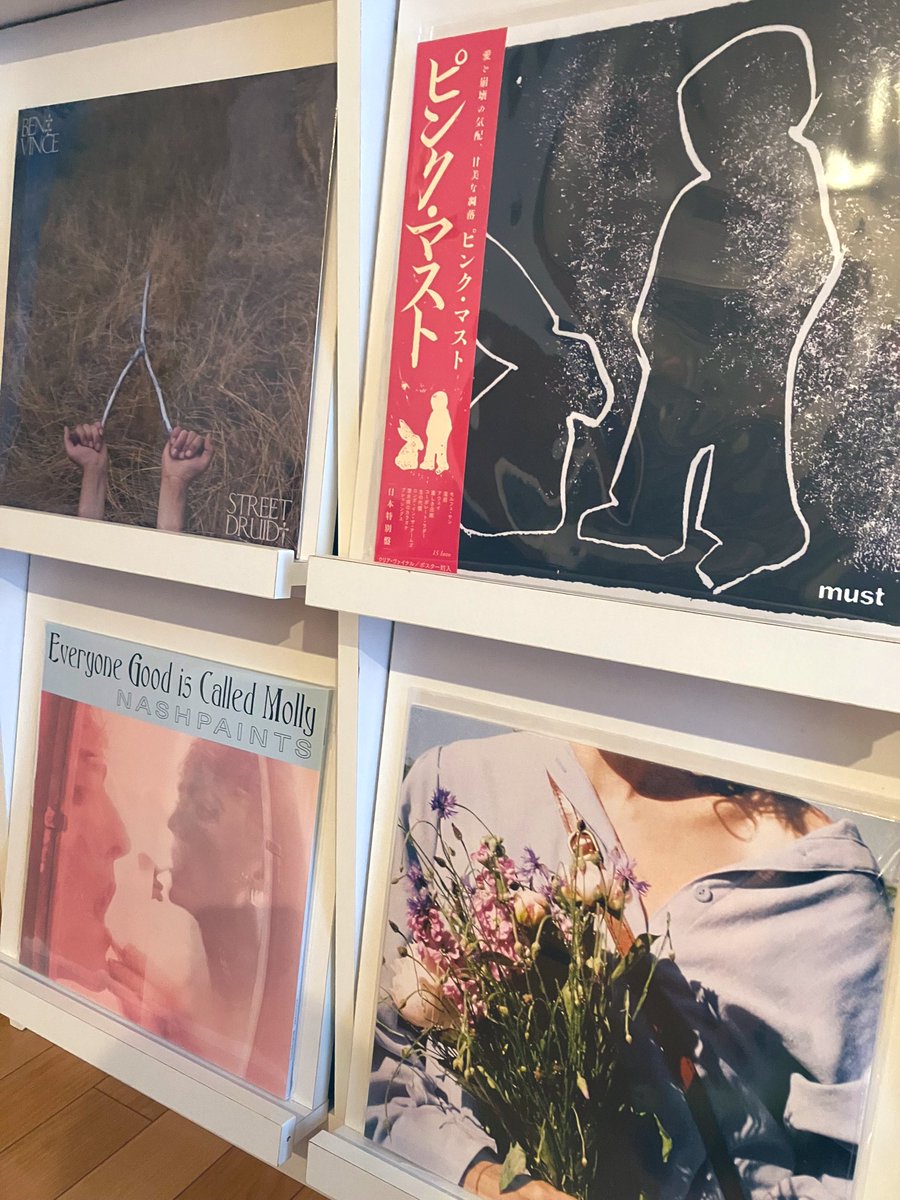 takemi1206's tweet photo. 最近買ったLP。生活費を削ってでもレコードやCDを買ってしまう、若い頃からの習慣をどうにかしたい。
・Pink Must 「Pink Must」(BL盤)
・Ben Vince「Street Druid」
・Ralph Heidel「anways.onto better things」
・Nashpaints「Everyone Good is Called Molly」 https://t.co/HTtSRDXXOp