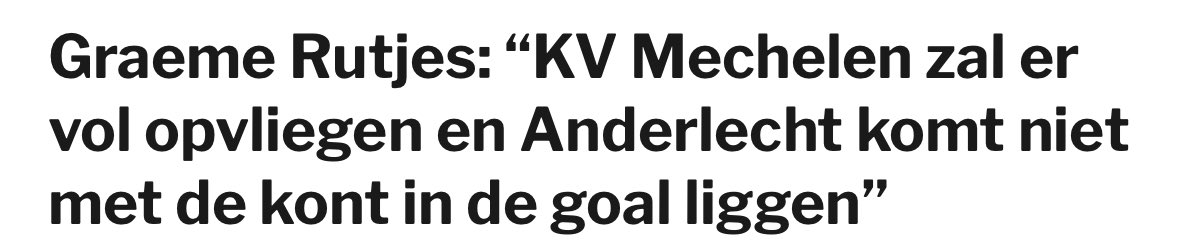 Nee, dat is het net. KV zal de bal aan Anderlecht laten en afwachten. 🥹 #kvmand