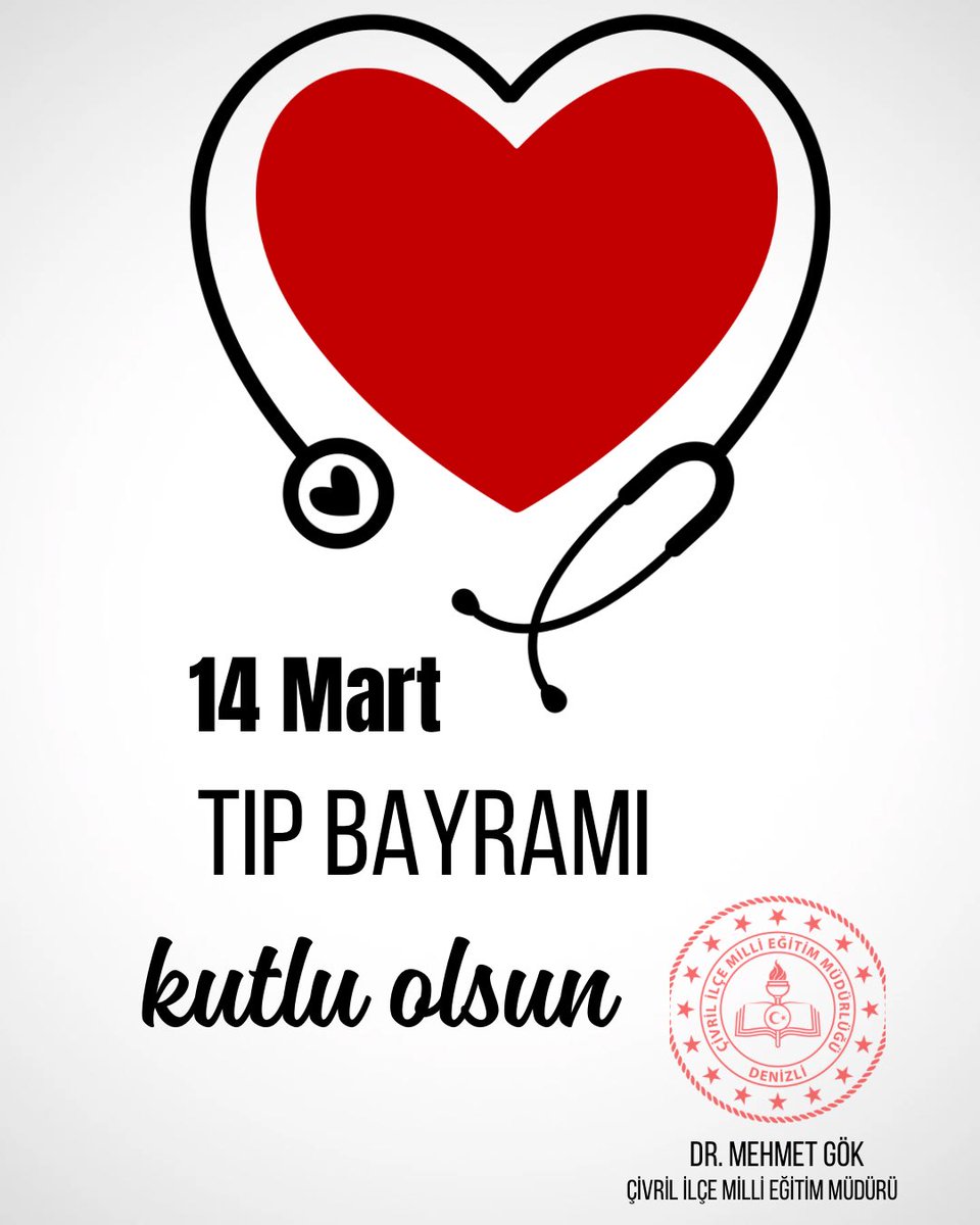 Halkımızın sağlığı için görevini özveriyle ifa eden tüm sağlık çalışanlarımızın 14 Mart Tıp Bayramı'nı kutlarız. <a href="/DrMehmet_gok20/">Dr. Mehmet GÖK</a> <a href="/denizlimem/">Denizli İl Millî Eğitim Müdürlüğü</a> <a href="/emre_caliskan/">Emre Çalışkan</a> <a href="/tcmeb/">Millî Eğitim Bakanlığı</a>