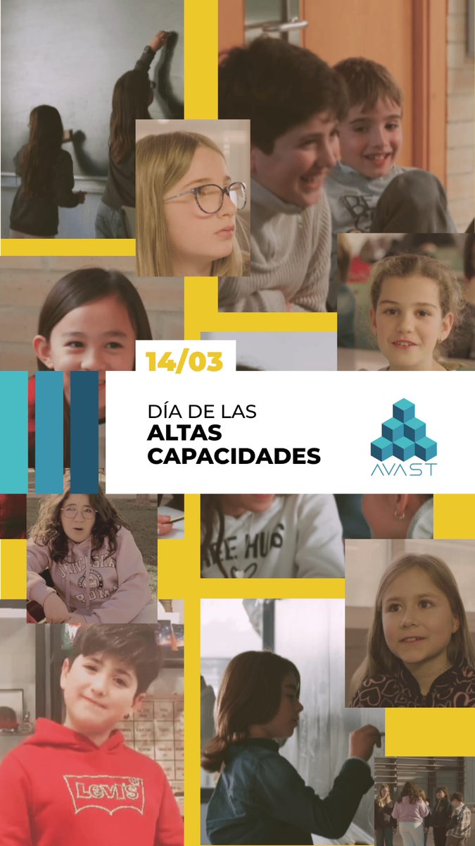 Asoc_AVAST's tweet image. Aprovechamos el #14marzo, Día de las #AltasCapacidades, para poner el foco en comprender el talento para que pueda desarrollarse. Alzamos la voz para recordar que las #AACC no son un privilegio, sino una necesidad específica de apoyo educativo #NEAE
asociacion-avast.org/dia-mundial-al…