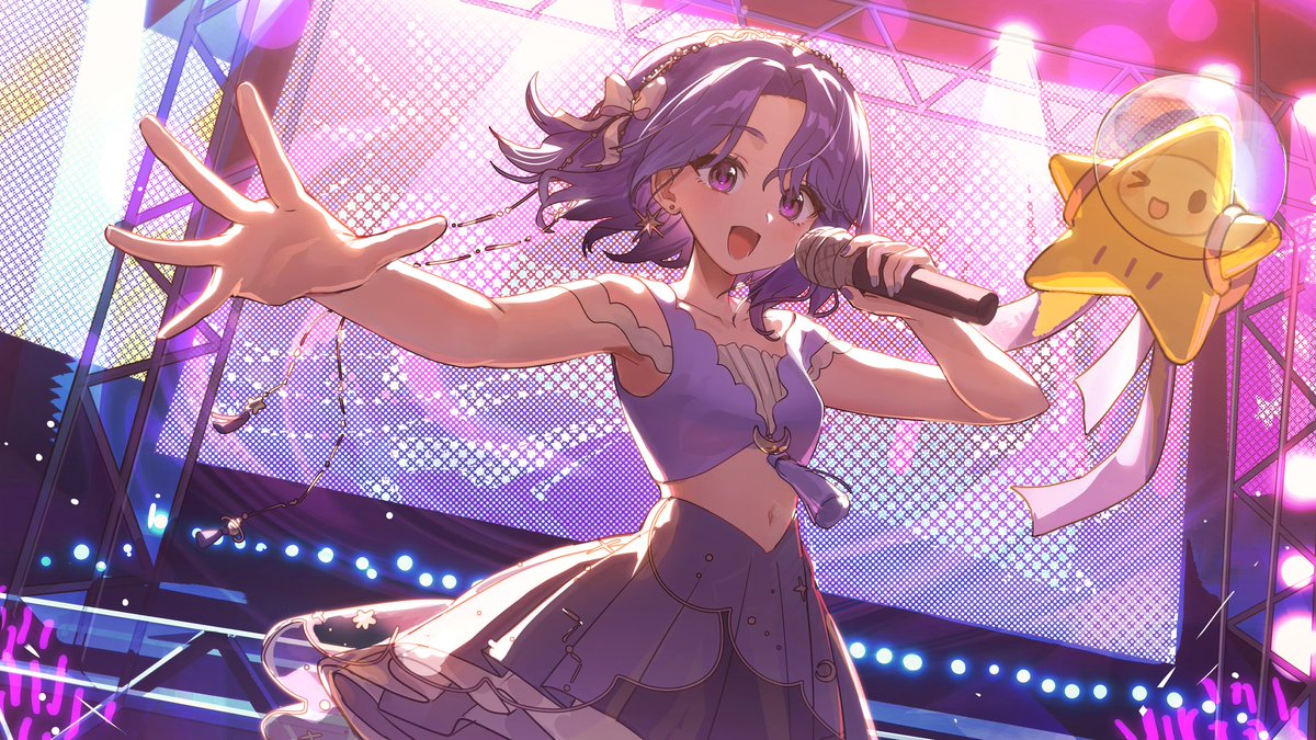 0914yuuri_k's tweet photo. #Animaida #Commission #Skeb 
 Thank you for your request! 💜🎙️✨ https://t.co/Z5OJrV14dH