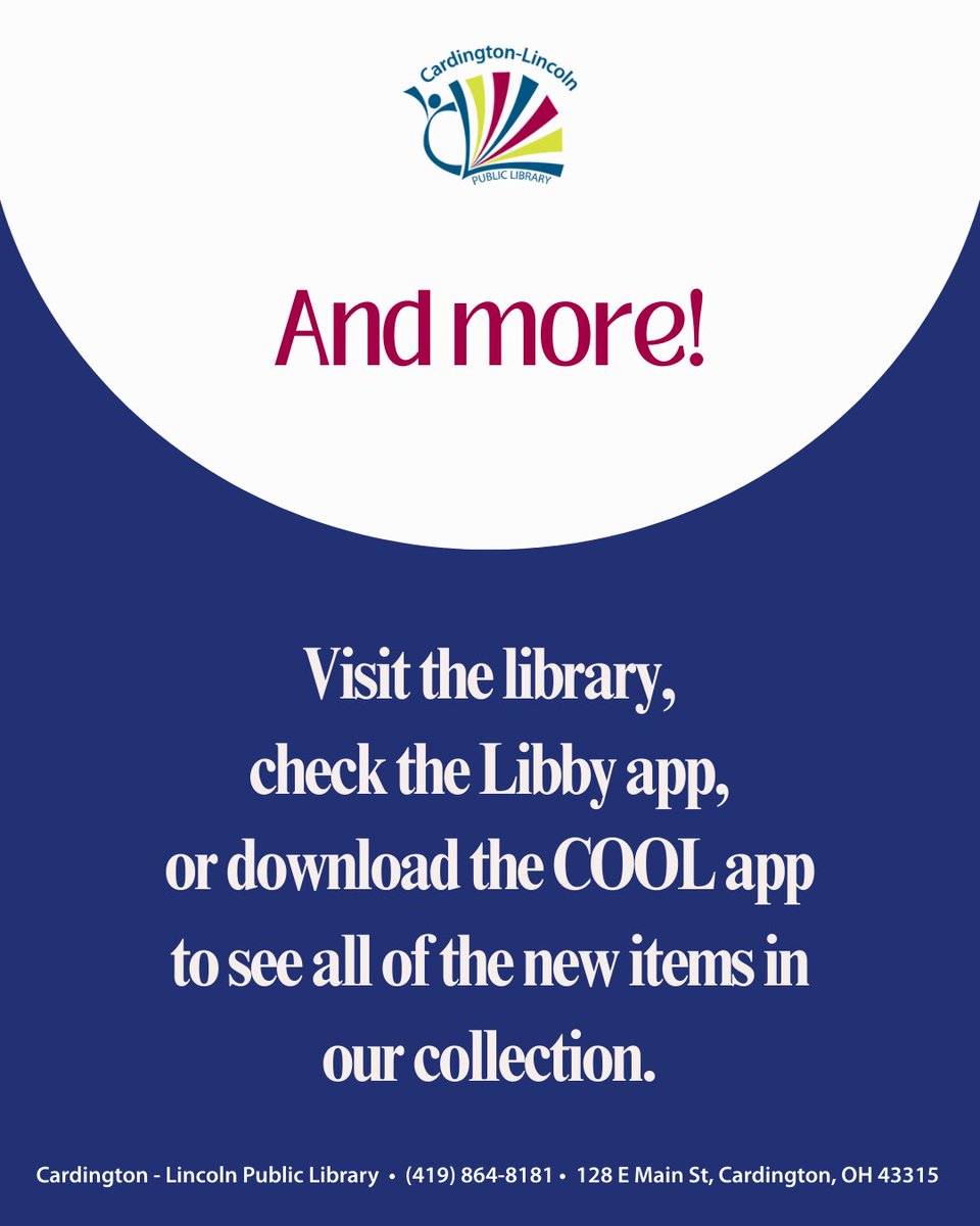 Cardington Lincoln Public Library tweet media