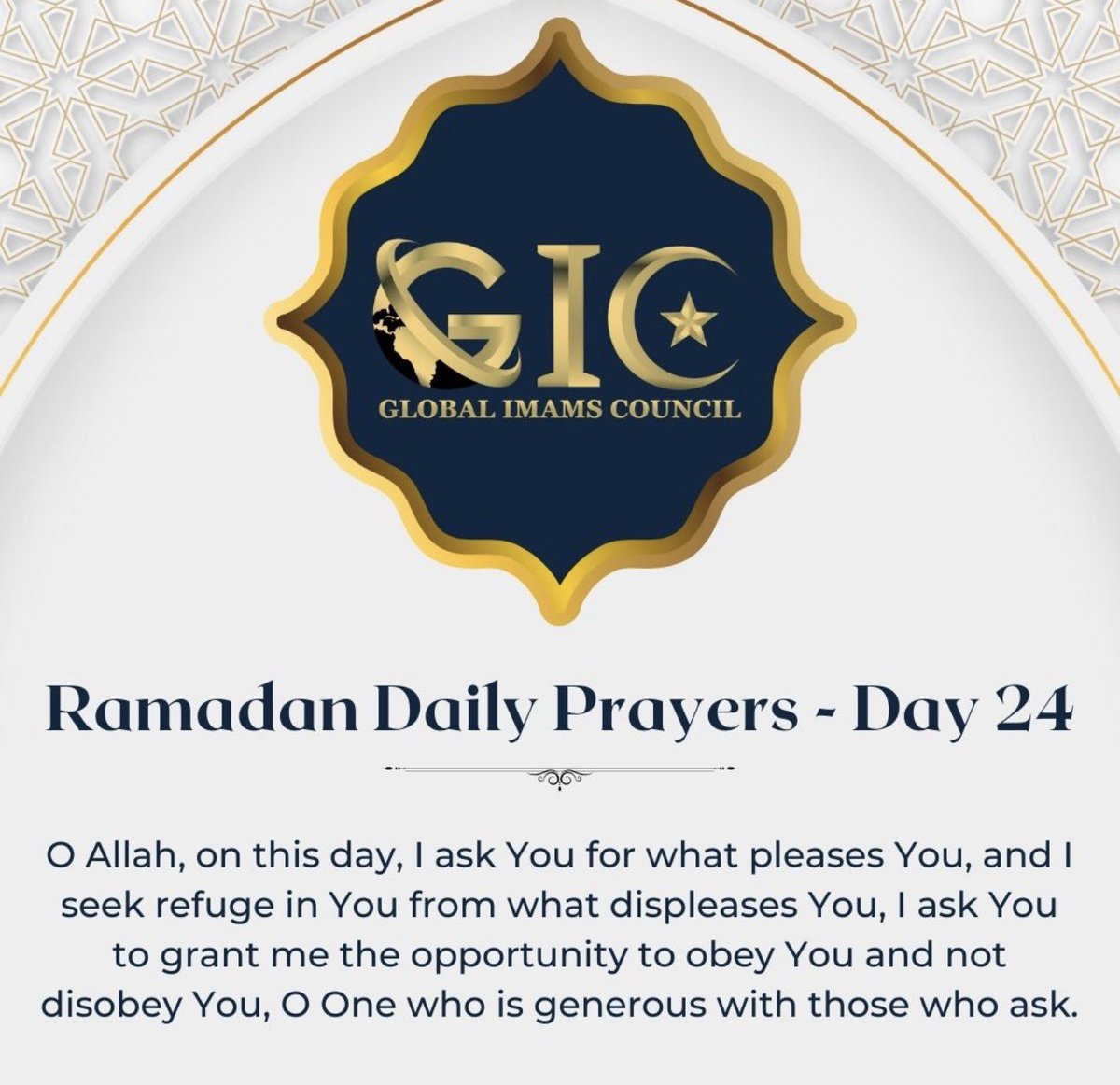 Global Imams Council (GIC) tweet media