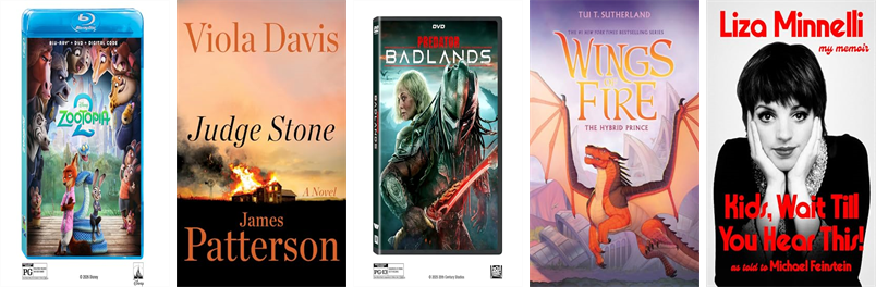 hooksettlibrary's tweet photo. This week the Hooksett Public Library has 105 new books and five new movies.  New items include Zootopia 2, Judge Stone, Predator, The Hybrid Prince, This Story Might Save Your Life, Mistakes Were Made, Just Friends, Lady Tremaine, and Big Nate 34. https://t.co/AE01XHQNUd https://t.co/Aw81DZW8zF