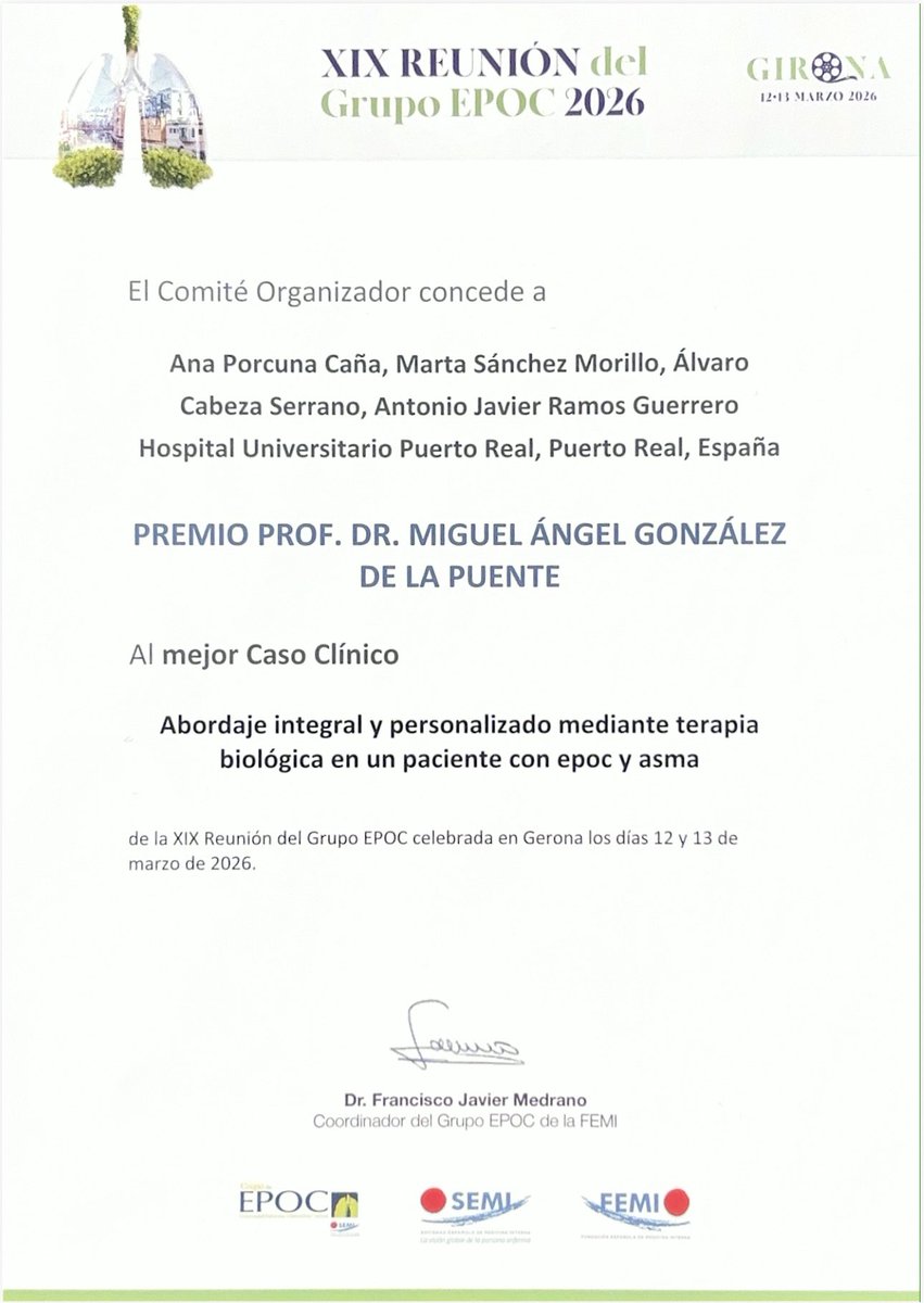 Servicio Medicina Interna y CP HUPReal tweet media