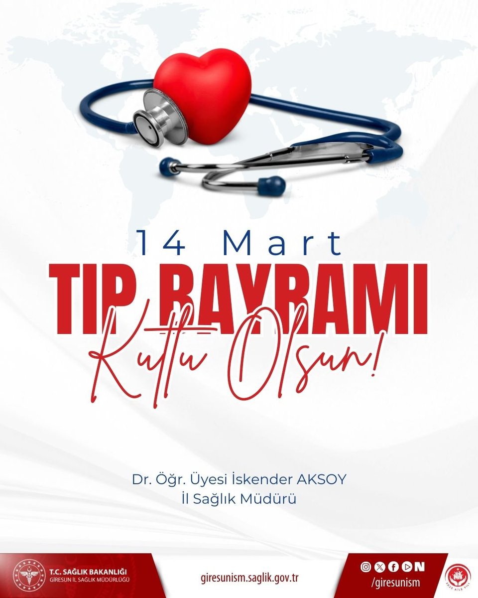 BulancakDevletH's tweet photo. Bir hayatın yolculuğunda…
Bazen umut olur, bazen şifa, bazen de yeni bir başlangıç.
Hayatın en kırılgan anlarında umudu büyüten tüm hekimlerimizin ve sağlık çalışanlarımızın #14MartTıpBayramı kutlu olsun.

#SizVardınız https://t.co/H6JeRWfFJu