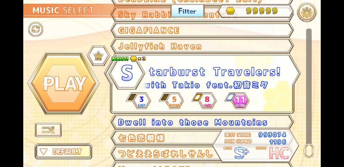 konana_plus's tweet image. #ChainBeeT
送信出来なかった新曲スクショ撮ってきた
曲も譜面も楽しかった