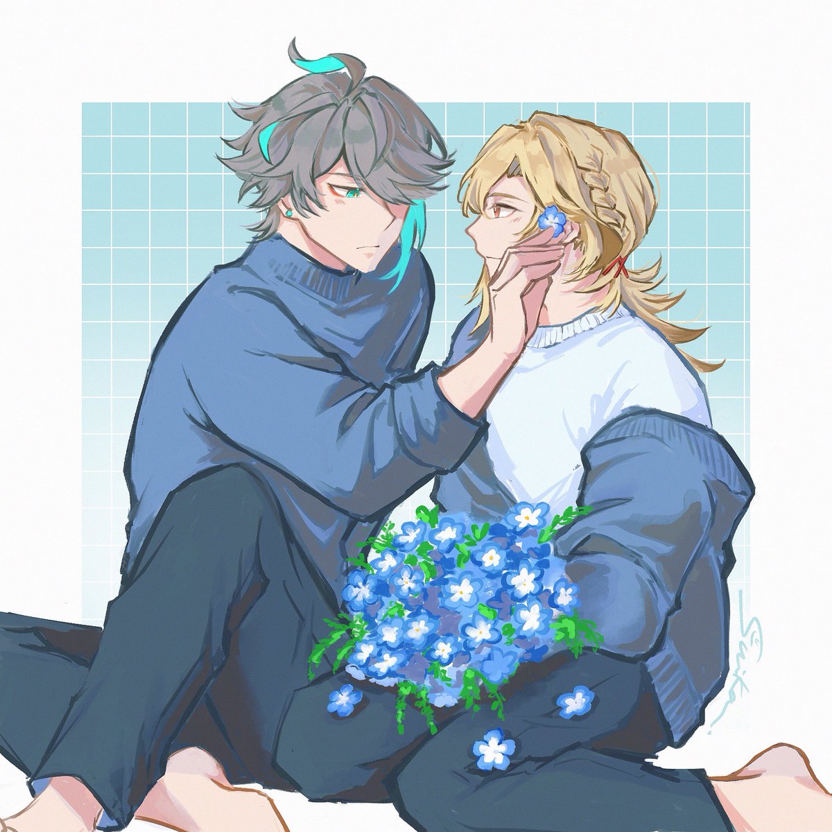 🍫のお返し🌱🏛️
もうすぐネモフィラの見頃だ☺️💙