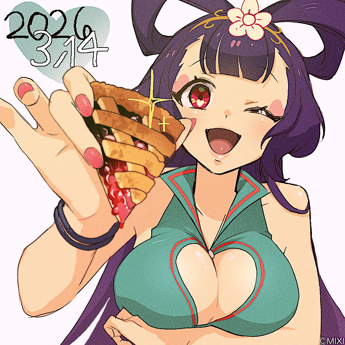 xflag_monsoni's tweet photo. 🥧🍓 3.14 PIE DAY 🍓🥧

本日は、
円周率にちなんで「#パイの日」

西施の特別な描き下ろしイラストを公開🥧🍴

甘酸っぱいチェリーパイとともに、至福のひと時をお届け・・・☕️

#モンソニ https://t.co/uth20i6hqW