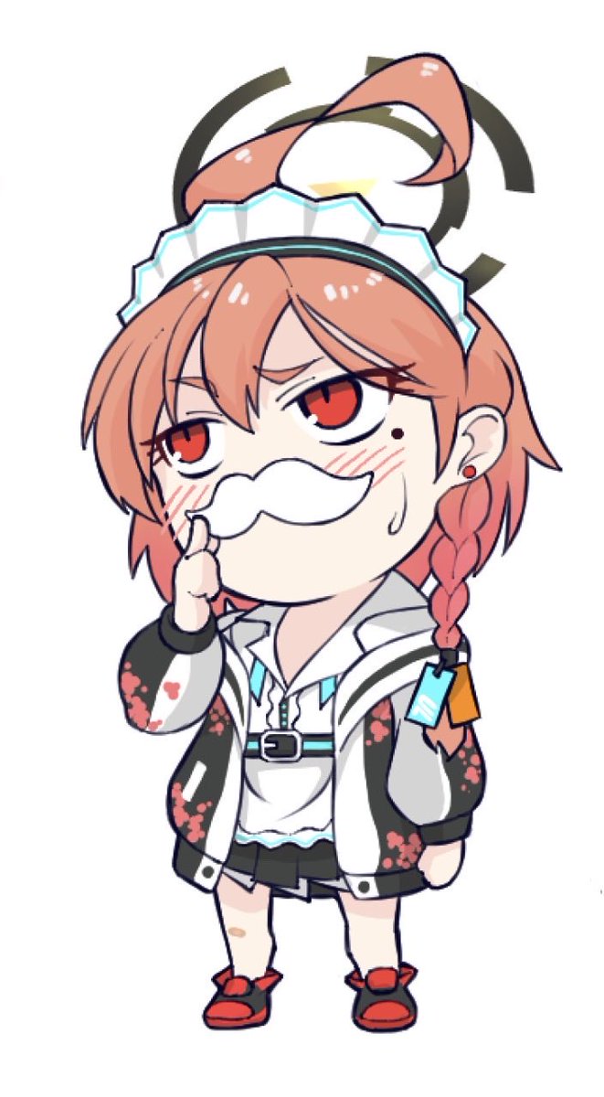 カッコいい髭をつけた美甘ネルさんです 