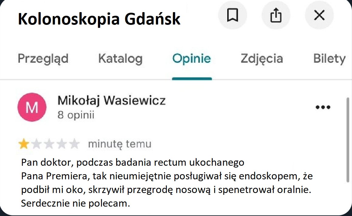 A to zasraniec! Nawet gastologu nie przepuścił, a nu jaho🤭