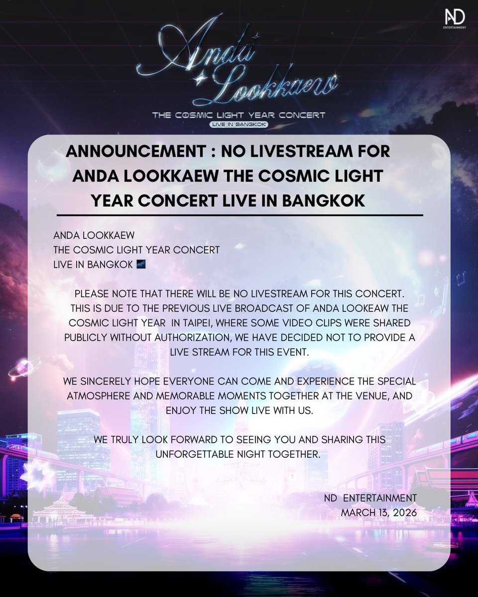 ND Entertainment tweet media