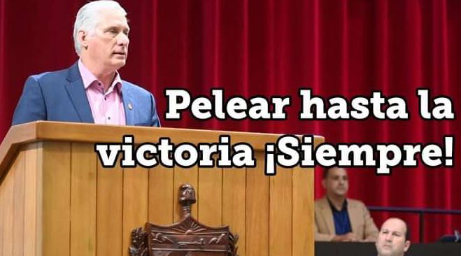 Los tiempos que vivimos agigantan aún más el   valor, la entrega y el sacrificio de los hijos de #Cuba ,no permitiremos que la obra de la Revolución 🇨🇺 se pierda,por difíciles que sean las circunstancias.
#YoSigoAMíPresidente
#UnidosXCuba