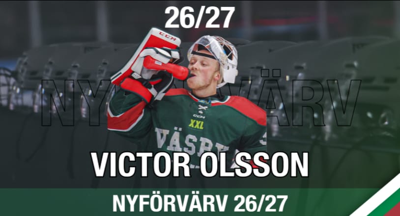 ✍️ | Varmt välkommen tillbaka till Väsby, Victor Olsson. 💚🤍❤️
– Victor är en målvakt som har visat en väldigt hög nivå under flera säsonger och varit en av ligans bästa, säger sportchefen Alexander Edstein Läs mer enligt nedan. ⤵️
hockeyettan.se/vasby-ik/nyhet…
📸 | Mikael Einarsson