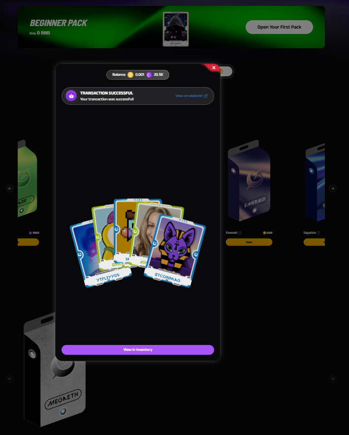 sneaky_somdudu's tweet photo. I just opened the Beginner Pack and I got some super cute cards! 😍 

Among them, there’s BTCINMAG and YTFELZYDOS. I'm definitely picking them for the Show Your Card Collection event, especially BTCINMAG since it has such a high score! 💯 

The @CloutArenaAI  event is honestly such a vibe every time I open a pack, I get this rush of excitement to see which cards I’ll pull next! 🎉