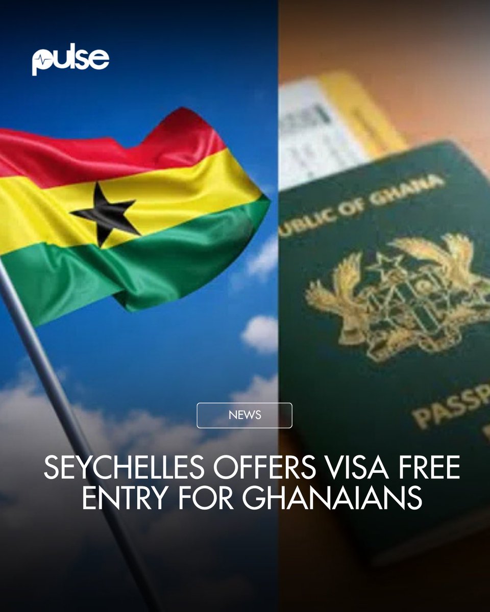Ghanaian travellers can now visit Seychelles without a visa, opening new opportunities for tourism, business, and easier travel. Here’s what the visa-free policy means for Ghanaian passport holders and the requirements before departure.

bit.ly/4cMU5KW