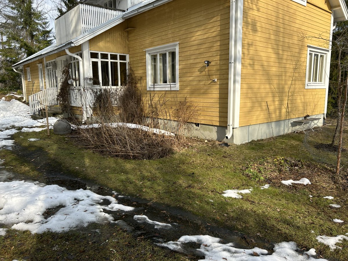 TimoTossavainen's tweet image. Kolilla käymässä katsomassa miten mökki on talvesta selvinnyt. 

Kaikki kunnossa ja hyvä niin 👍

Vähissä on lumet mökin edustalla 😳

#Koli #Kesämökki #Koivusärkkä #Kevät