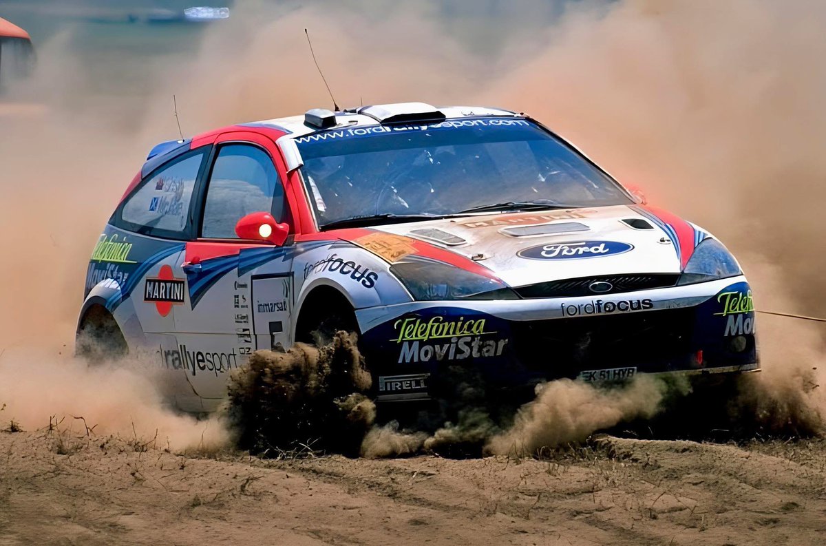 AFFICHE POSTER FORD FOCUS SAINZ MCRAE SAFARI RALLY 2002 WRC RALLYE KENYA