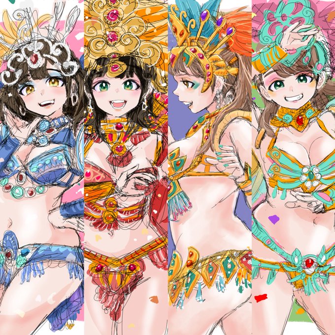 サンバガールズ1💃🏻💃🏻💃🏻💃🏻
#見つけてくれてありがとう祭開幕 