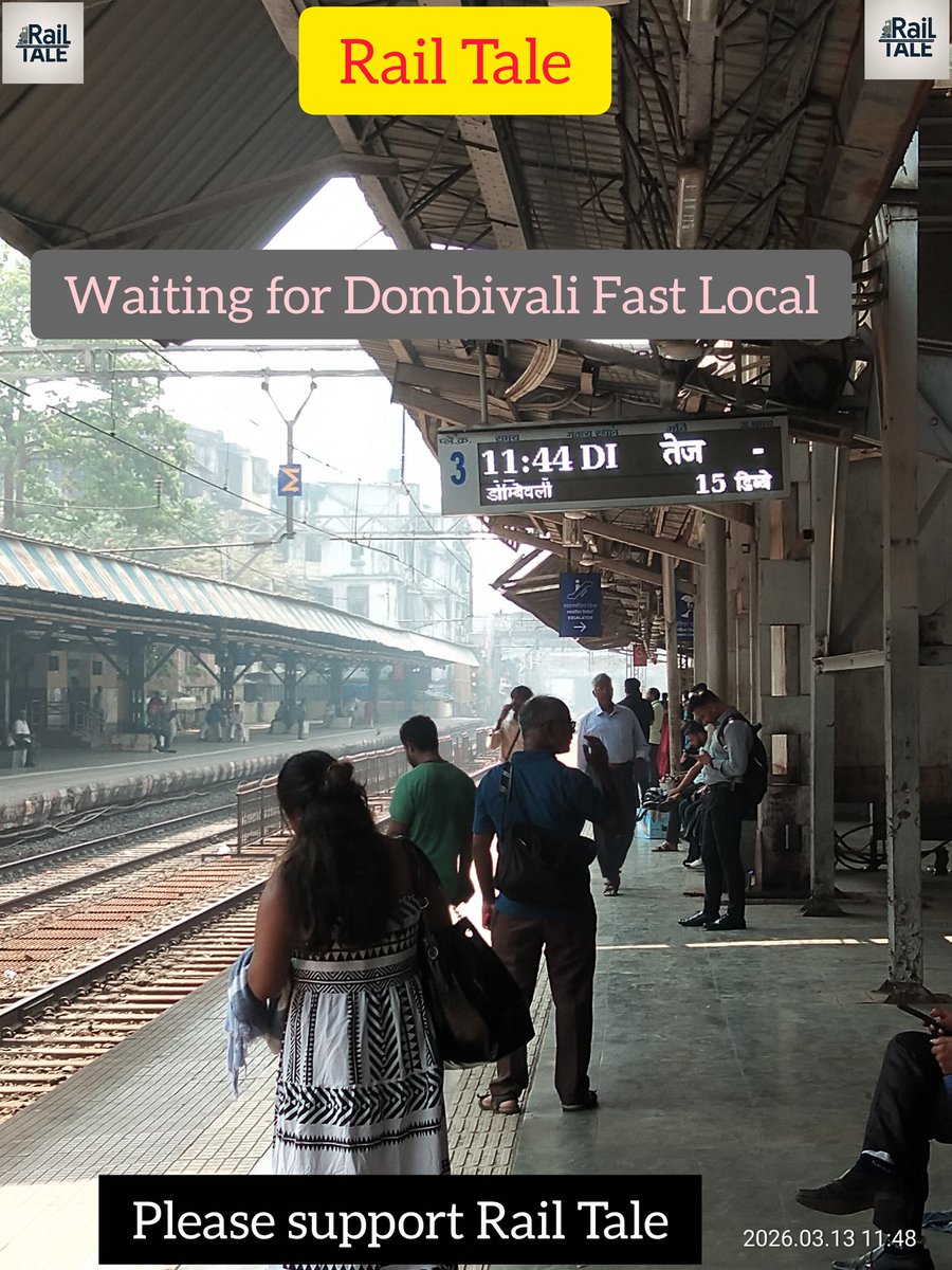 RailTale1's tweet image. Train k liye intezar to banta hai | Rail Tale #railtale #fast #localtrain #viral #letsconnect