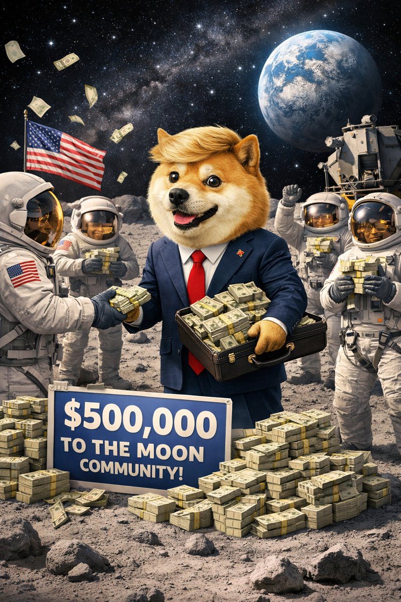 _TrumpDoge's tweet image. TrumpDoge is sharing 500,000 tokens with the community! 🐕🚀
The early believers are getting rewarded.

💰 How to join:
• Follow
• Like &amp;amp; RT
• Drop your wallet 👇

Don’t watch others win… secure your share before it’s gone!

#TrumpDoge #Airdrop #CryptoGiveaway #Memecoin 🚀